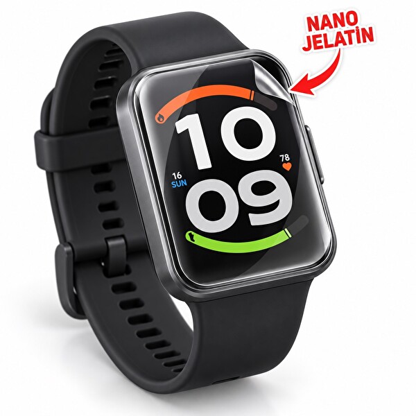 Xiaomi Redmi Watch 6 Active Uyumlu Şeffaf Ultra Koruyucu Nano Jelatin - 3 Adet
