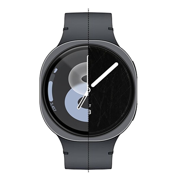 Samsung Galaxy Watch 9 40mm Uyumlu Şeffaf Ekran Koruyucu Nano Jelatin - 3 Adet
