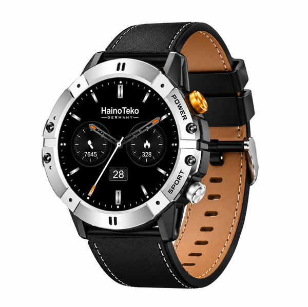 Haino Teko RW-58 Amoled Akıllı Saat Bluetooth Arama 1 ATM Su Geçirmez 3 Kordon Seti Spor Gümüş Kasa