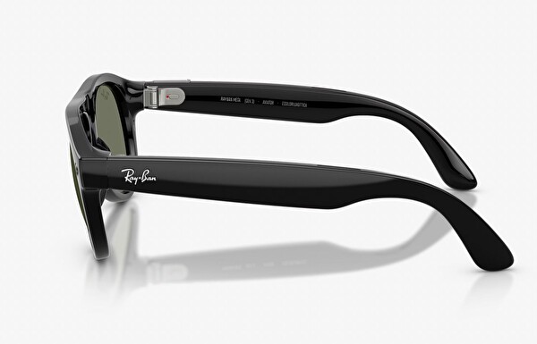Ray-Ban Meta Gen3 Aviator Parlak Siyah Çerçeve Yeşil Polerize Cam Akıllı Gözlük - Beden 54