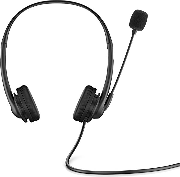 HP 428H6AA G2 Stereo Mikrofonlu 3.5 MM AUX Siyah Kablolu Kulak Üstü Kulaklık