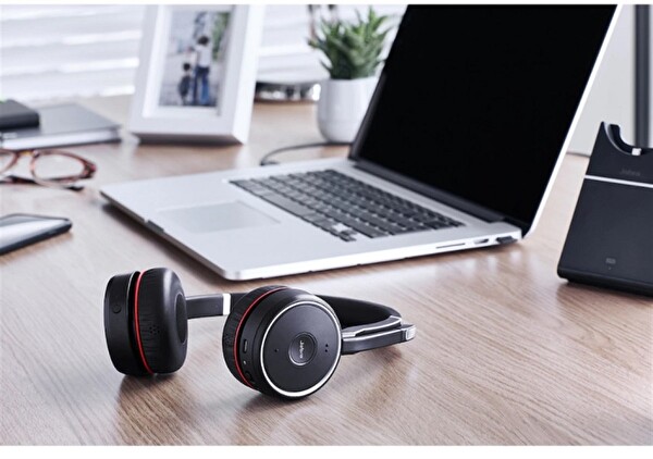Jabra Evolve 75 Duo NC USB Kablosuz Kulak Üstü Bluetooth Kulaklık