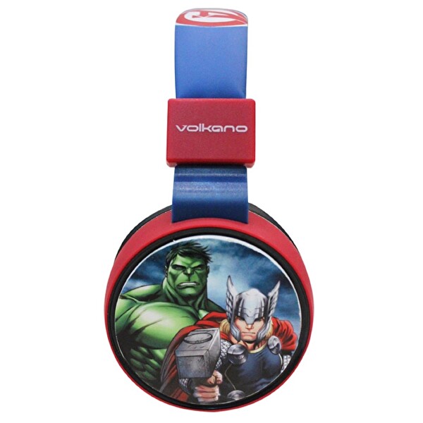 Volkano Disney Marvel Avengers Yenilmezler Lisanslı Çocuk Bluetooth Kulak Üstü Kulaklık