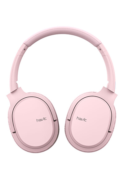 Havit I62 Katlanabilir Kafa Üstü Mikrofonlu Pembe Bluetooth Kulaklık