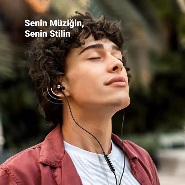 Ugreen USB-C Mikrofonlu Kablolu Siyah Kulak İçi Kulaklık
