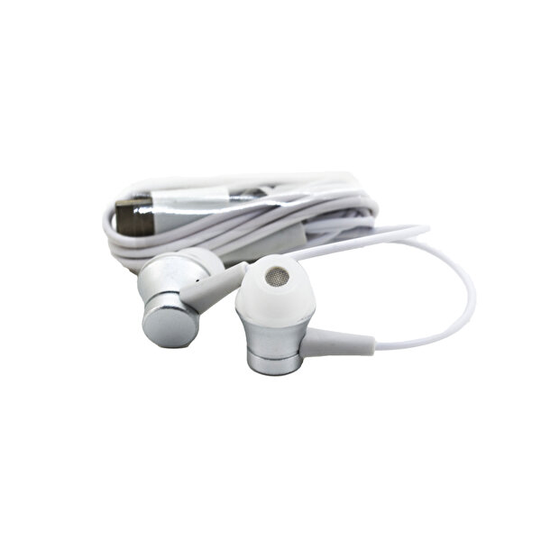 Winex Winex Basic Type-C Mikrofonlu Kablolu Beyaz Kulak İçi Kulaklık