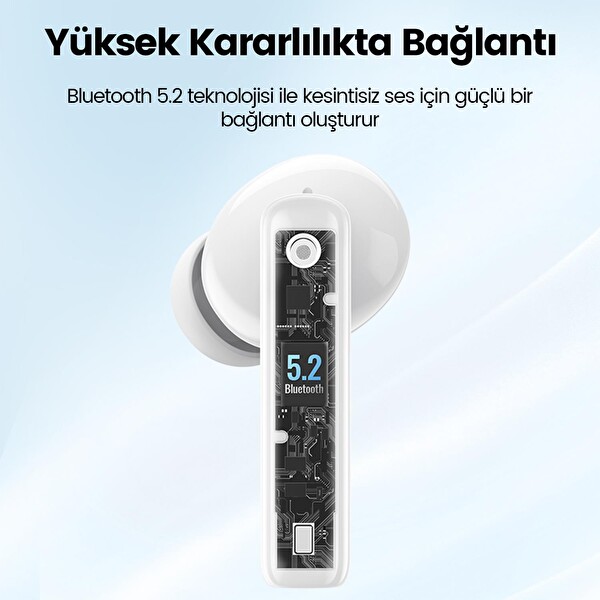 Ugreen HiTune T3 ANC Ambiyans Tws Kablosuz Beyaz Bluetooth Kulaklık
