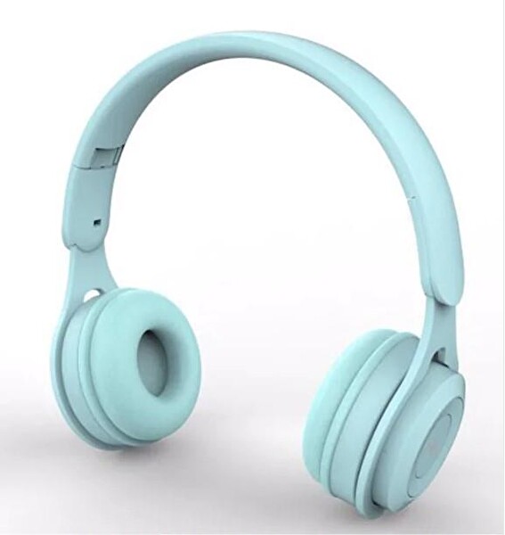 Jopus Ritmo JS-80 Katlanabilir Kablolu Mavi Kulak Üstü Kulaklık