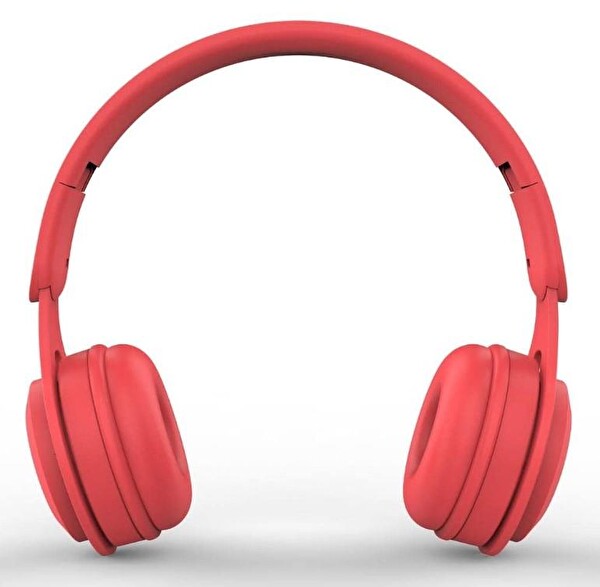 Jopus Ritmo JS-80 Mikrofonlu Katlanabilir Kablolu Kırmızı Kulak Üstü Kulaklık