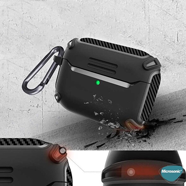 Microsonic Apple Airpods 3 Legacy Cube Kılıf Kırmızı