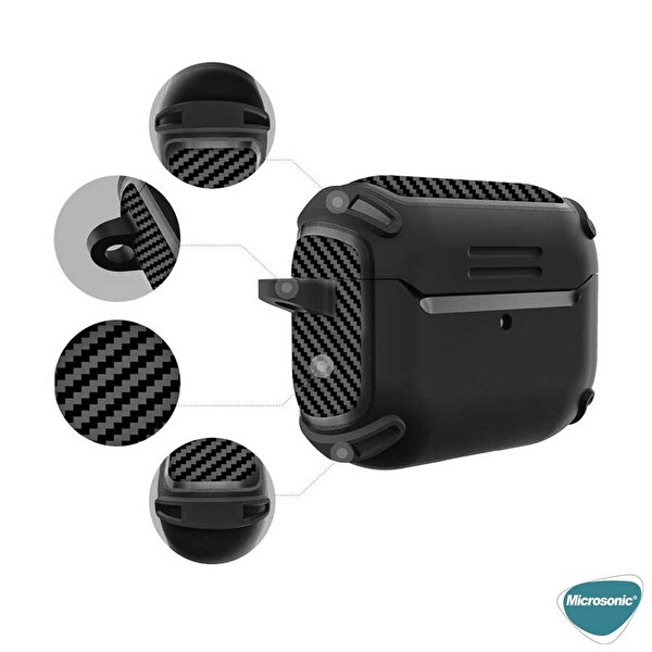 Microsonic Apple Airpods 3 Legacy Cube Kılıf Lacivert