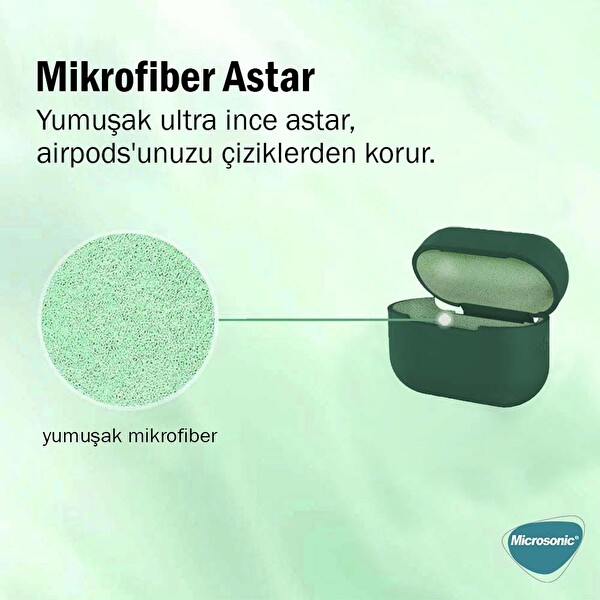Microsonic Apple Airpods Pro Liquid Silicone Lansman Sarı