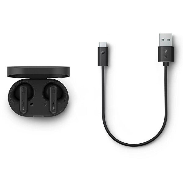 Philips TAT1138BK IPX4 TWS Gerçek Kablosuz Siyah Bluetooth Kulak İçi Kulaklık