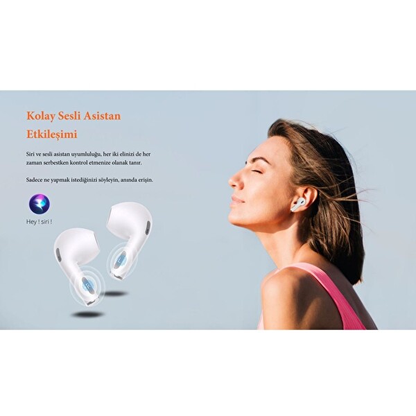 Riversong Audio Air X26 ENC Beyaz Bluetooth Kulak İçi Kulaklık