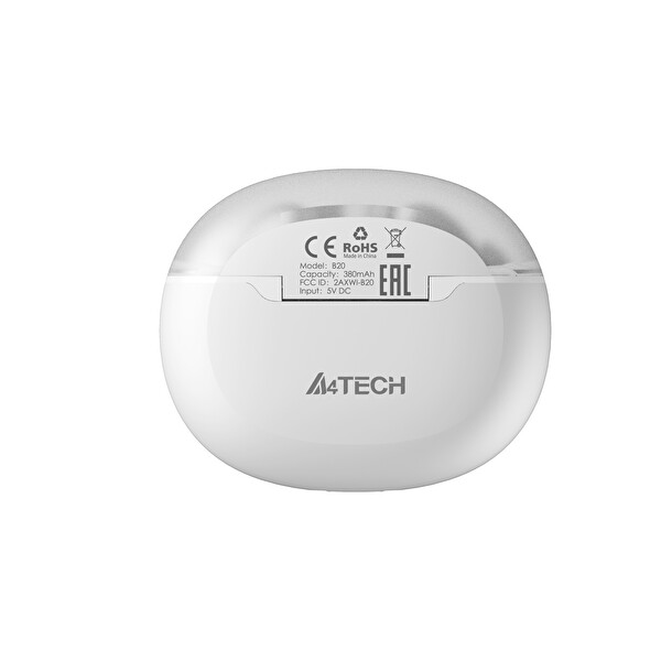 A4-Tech 2DRUMTEK B20 TWS BT5.2-M.O.C.I Beyaz Bluetooth Kulaklık