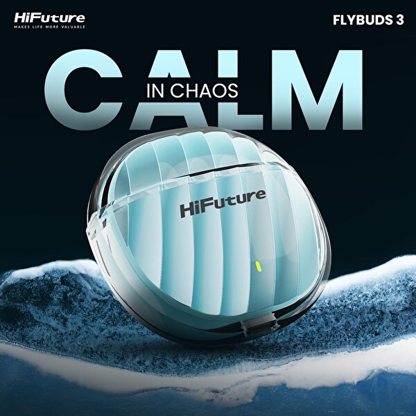 HiFuture FlyBuds 3 TWS Kablosuz ENC Mavi Bluetooth Kulak İçi Kulaklık