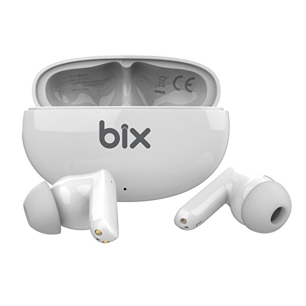 Bix Bix Soundcraft TW1 ANC Aktif Gürültü Önleyici Beyaz Bluetooth Kulak İçi Kulaklık