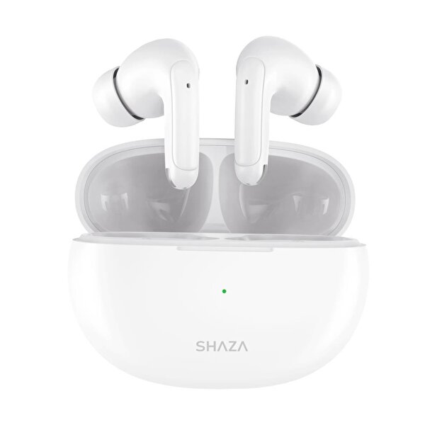 Shaza Shaza Air8 4 Mikrofonlu ENC 400 mAh TWS Silikonlu Beyaz Bluetooth Kulak İçi Kulaklık