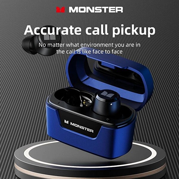 Monster Airmars XKT05 Lacivert Bluetooth Kulaklık