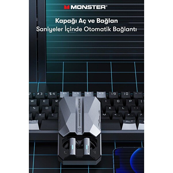 Monster Airmars XKT11 Gaming Beyaz Bluetooth Kulaklık