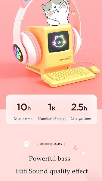 Torima STN-28 Kulak Üstü Pembe Bluetooth Kulaklık