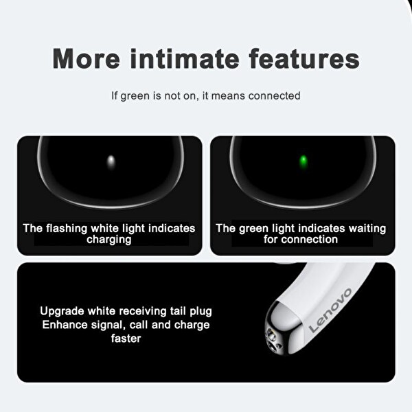 Lenovo LP5 5.0 Beyaz Bluetooth Kulaklık