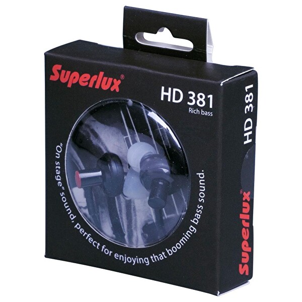 Superlux HD381 Kulak İçi Monitör Kulaklık Siyah