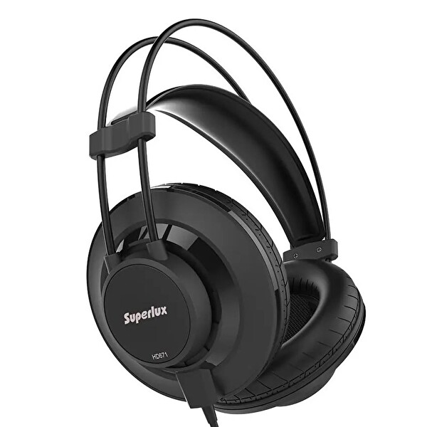 Superlux HD671 Siyah Kulak Üstü Kulaklık