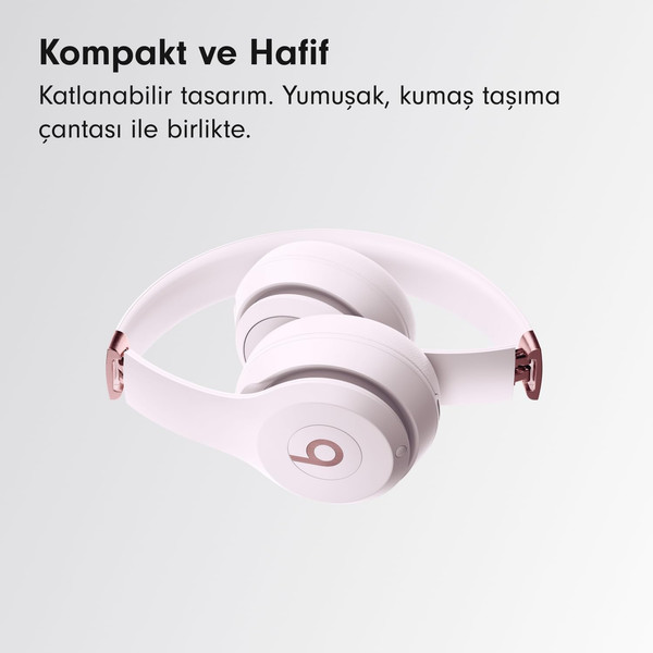 Beats Solo 4 Kablosuz Kulak Üstü Bulut Pembesi Bluetooth Kulaklık