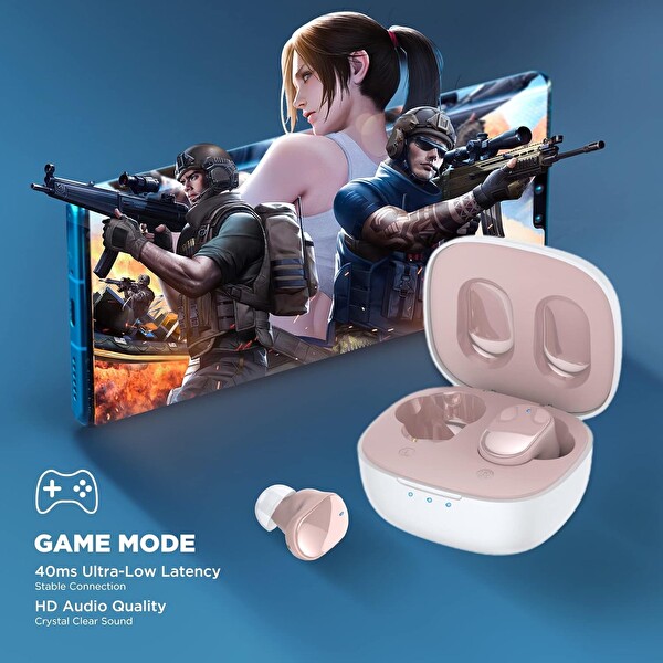 HTC True 5.3 Kulak İçi Bluetooth Kulaklık Pembe