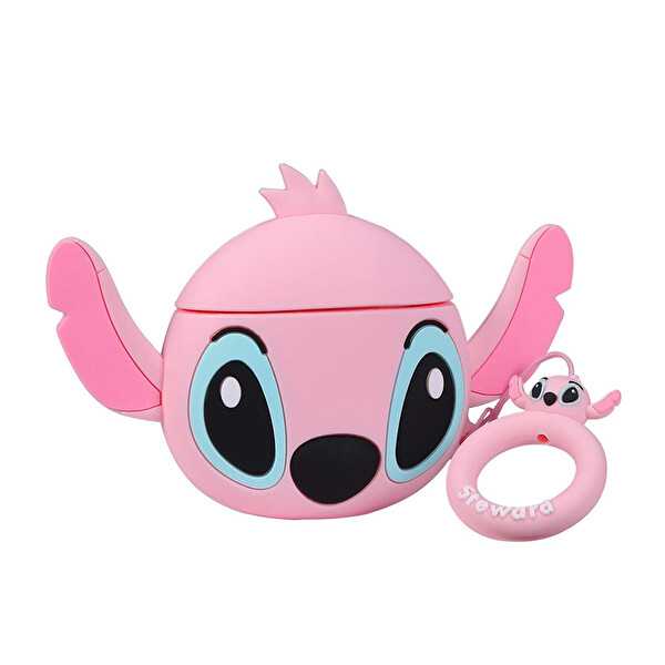 Microsonic AirPods 1. Nesil / 2. Nesil Kılıf Cartoon Figürlü Silikon Crtn-fgr-stch-pmb