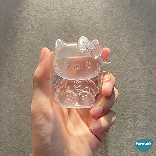 Microsonic Airpods Pro 2.Nesil Kılıf Cartoon Figürlü Silikon CRTN-FGR-HL-KTY-CLR
