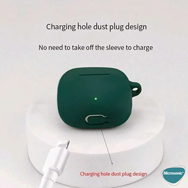 Microsonic Huawei Freebuds SE 2 Kılıf Askılı Mat Silikon Lacivert