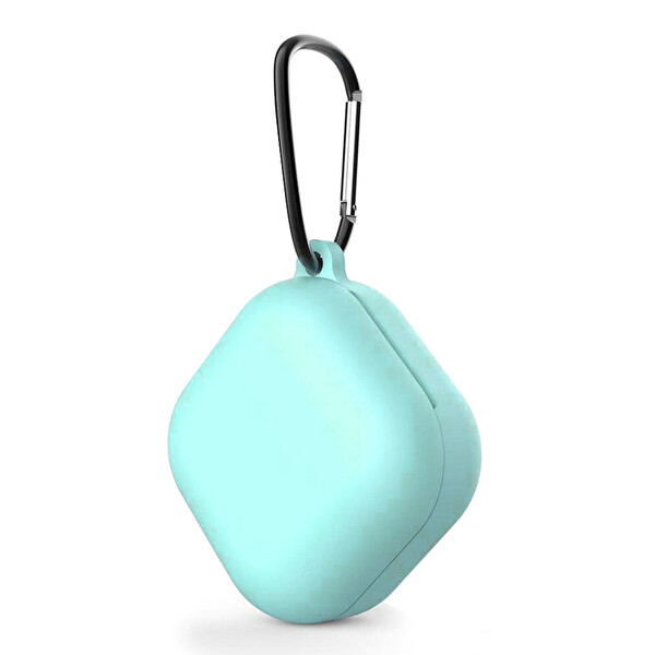 Samsung Galaxy Buds FE Kılıf Askılı Mat Silikon Turkuaz