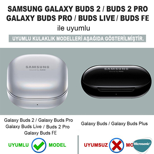 Microsonic Samsung Galaxy Buds Fe Kılıf Degrade Rubber Pembe Sarı