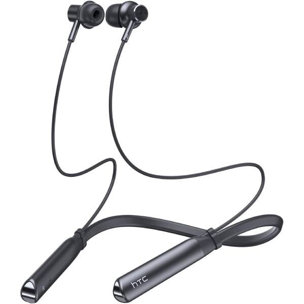 HTC HS01 Boyun Bantlı Manyetik Stereo Siyah Bluetooth Kulaklık