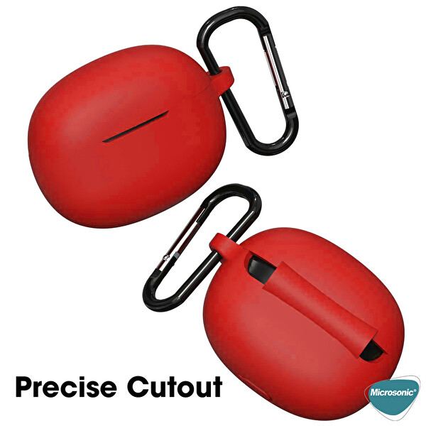 Microsonic QCY HT03 Kılıf Askılı Mat Silikon Beyaz