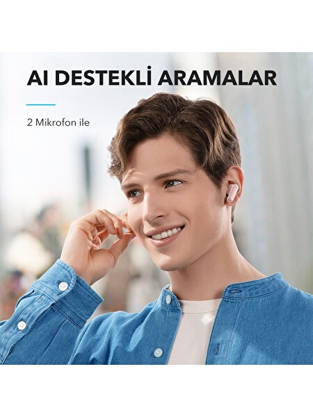 Anker Soundcore R50I A3949 TWS iOS ve Android Uyumlu Kablosuz Pembe Bluetooth Kulak İçi Kulaklık