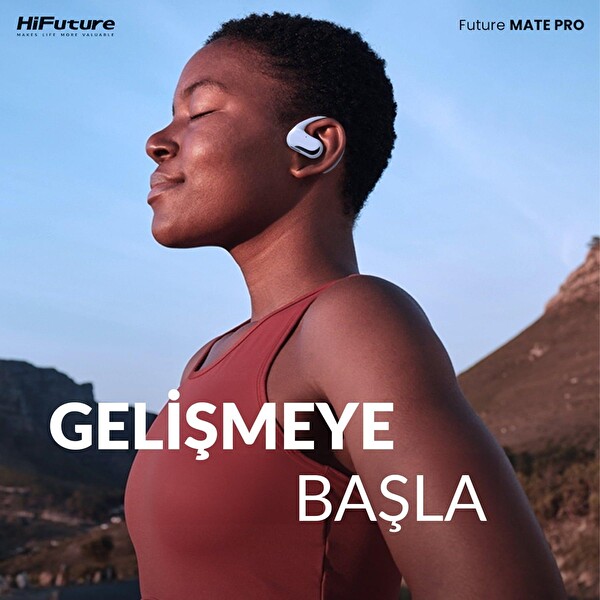 HiFuture FutureMate Pro 5.2 ENC Gürültü Engelleme IPX5 4 Mikrofonlu Siyah Bluetooth Kulaklık