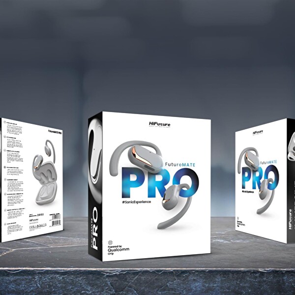 HiFuture FutureMate Pro 5.2 ENC Gürültü Engelleme IPX5 4 Mikrofonlu Siyah Bluetooth Kulaklık