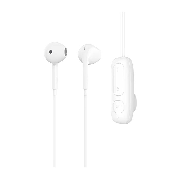 Bix BXA4 Klipsli Bluetooth 5.3 TWS Mikrofonlu Kulak içi Yaka Kulaklık Beyaz