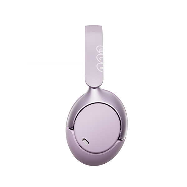 Qcy H3 Pro Hybrid ANC Hi-Res LDAC 5.4 Kablosuz Kulaklık Çift Cihaz Desteği Kulak Üstü Bluetooth Kulaklık Mor