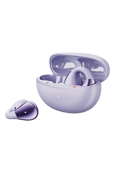 Qcy C30 QT33 Crossky 4 Mikrofon ENC IPX5 BT 5.4 Kablosuz Spor Bluetooth Kulaklık Mor