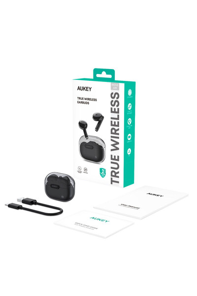 Aukey EP-M2-BK 13 MM Sürücülü 5.3 Ipx4 Kablosuz Bluetooth Kulaklık Siyah