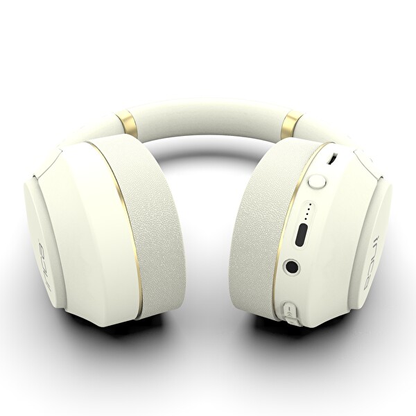 Inca IBK-503B Kablosuz 5.3 Hafıza Kart Destekli Kulak Üstü Bluetooth Kulaklık Bej