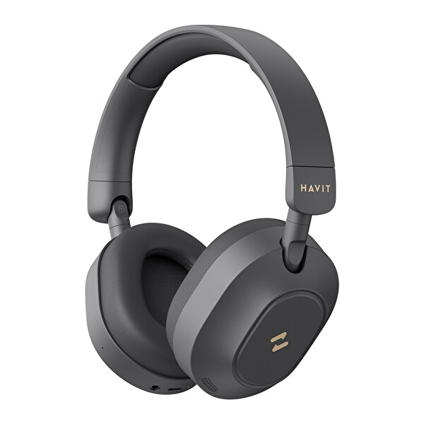 Havit H668BT ANC 80 Saat ANC Çift Cihaz DesteğiHi-Res Audio Kulak Üstü Bluetooth Kulaklık Siyah