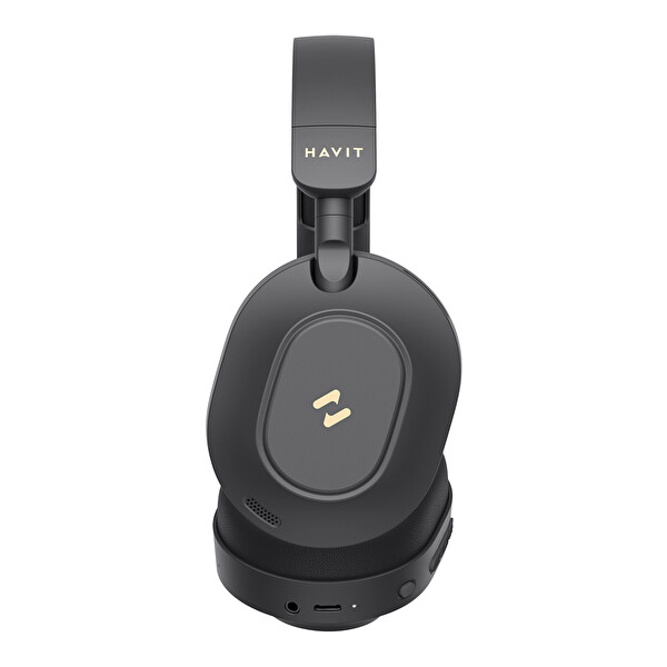 Havit H668BT ANC 80 Saat ANC Çift Cihaz DesteğiHi-Res Audio Kulak Üstü Bluetooth Kulaklık Siyah
