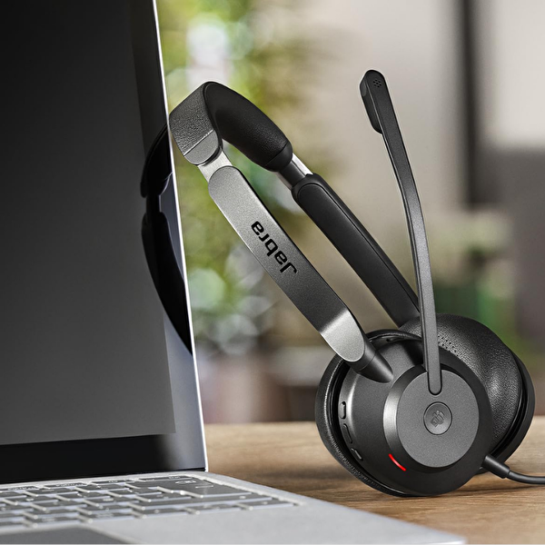 Jabra Evolve2 30 Duo USB-C MS Kablolu Kulak Üstü Kulaklık