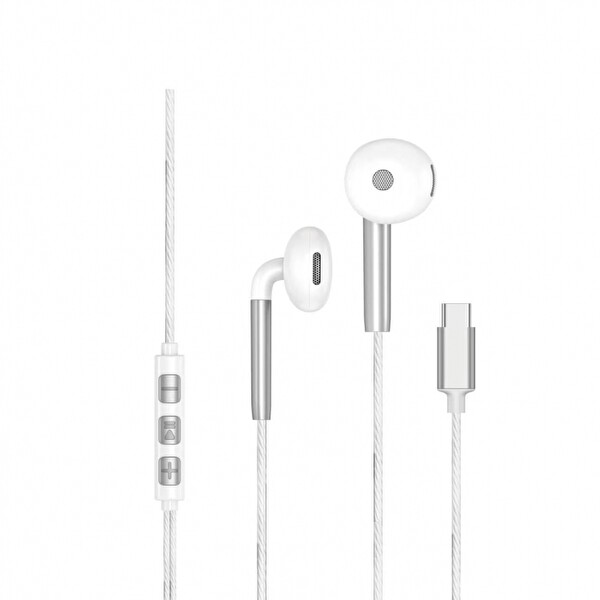 ScHitec E30 High Sound Type-C Girişli Kulak İçi Mikrofonlu Kablolu Kulaklık Beyaz