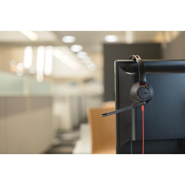 Poly Blackwire 5220 Stereo USB-C Mikrofonlu Kulak Üstü Kulaklık - 3.5 MM Bağlantı - USB-C/A Adaptörü 8X231AA